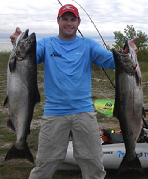 Average Sized King Salmon, Manitowoc Wisconsin